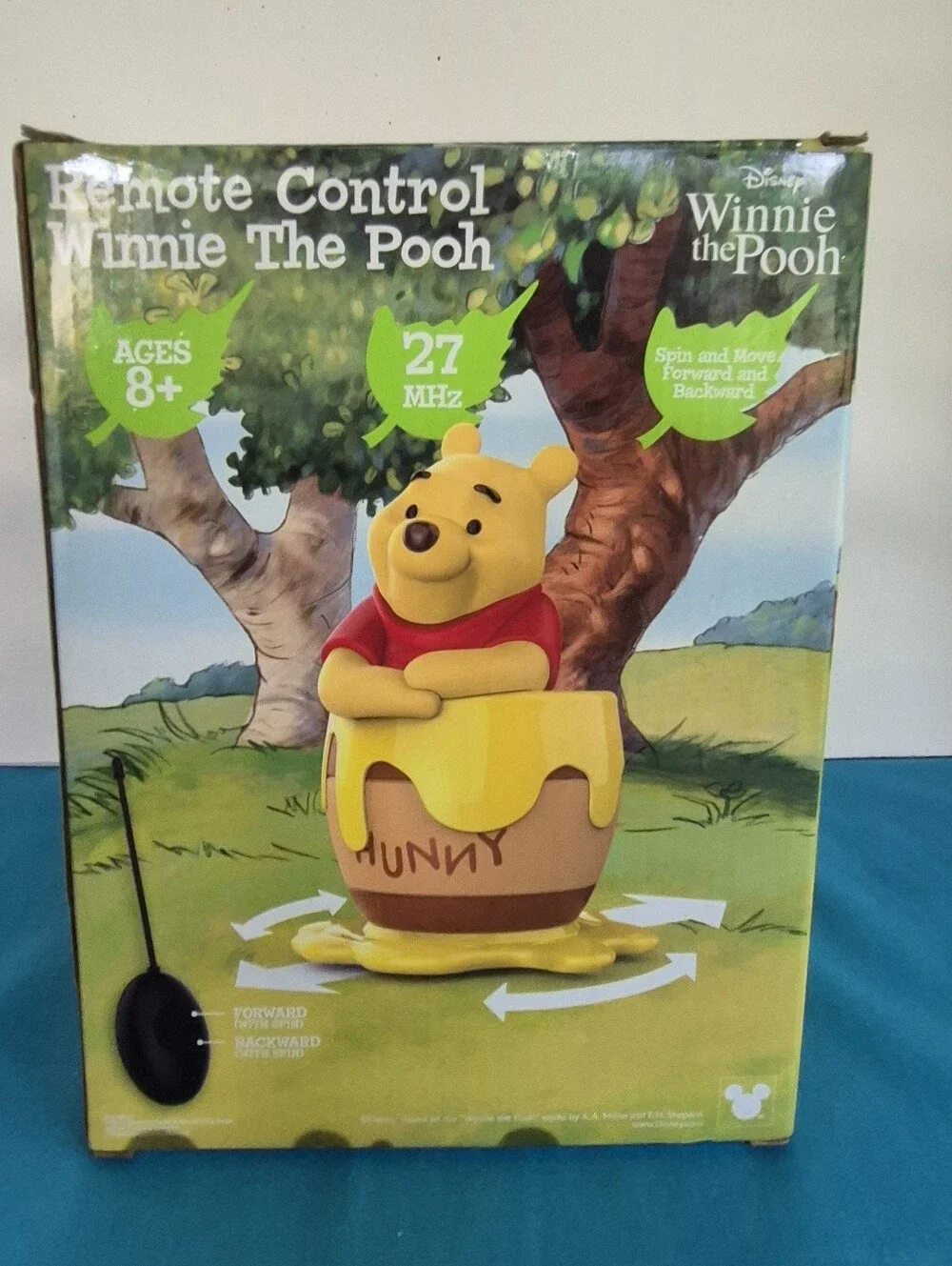 Winnie the Pooh Hunny Remote Control Spin Move Forward and Backward Honey Pot